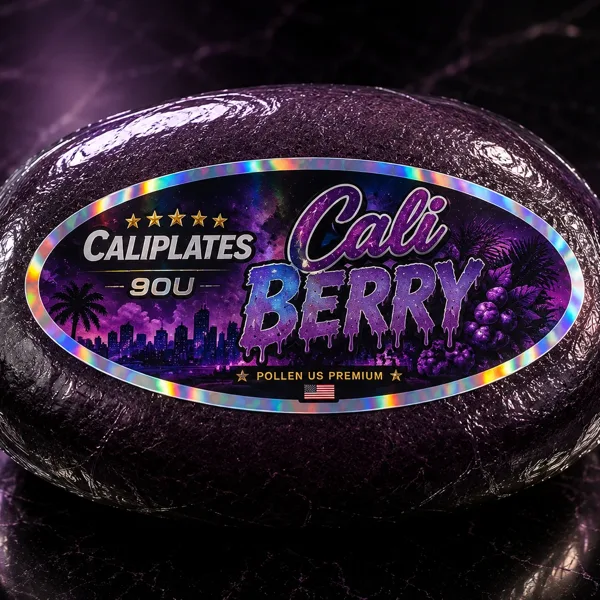 Cali Berry — Pollen US 90U Cali Plates, galette de pollen pressé sous film scellé