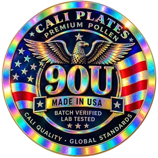 Sceau Cali Plates 90U — authentique pollen US, lot identifié